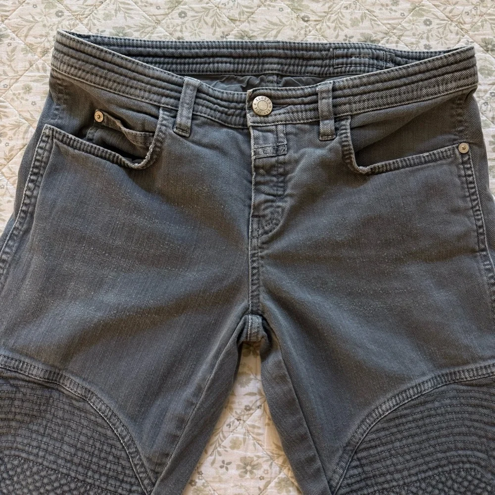 Closed grey skinny jeans with zipper detail - Picture 3 of 8